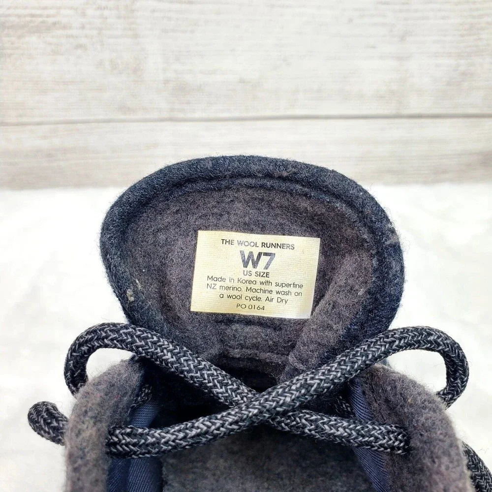 Allbirds Black Wool Runners Sneaker Women's Size 7